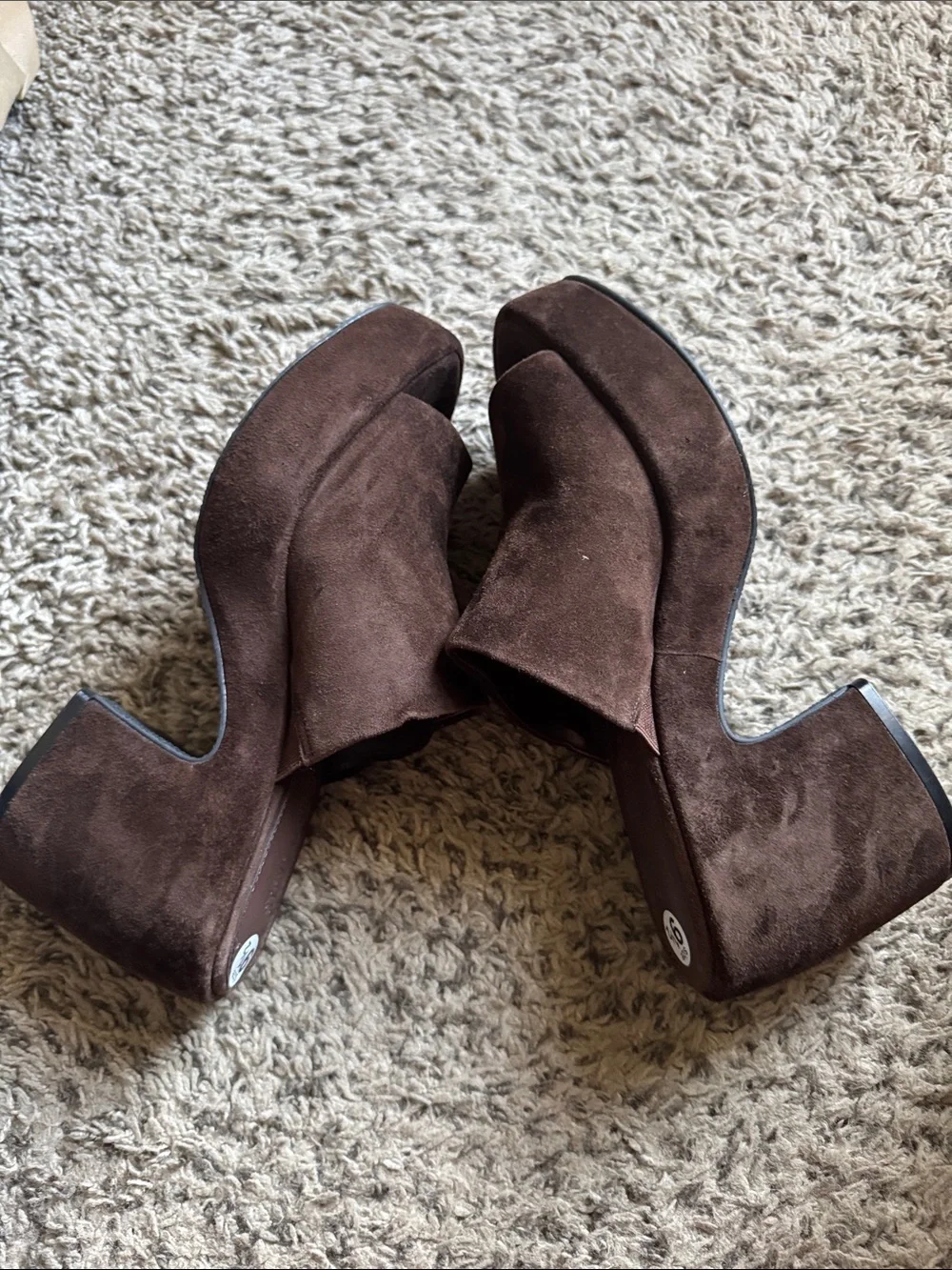 Steve Madden suede platform
